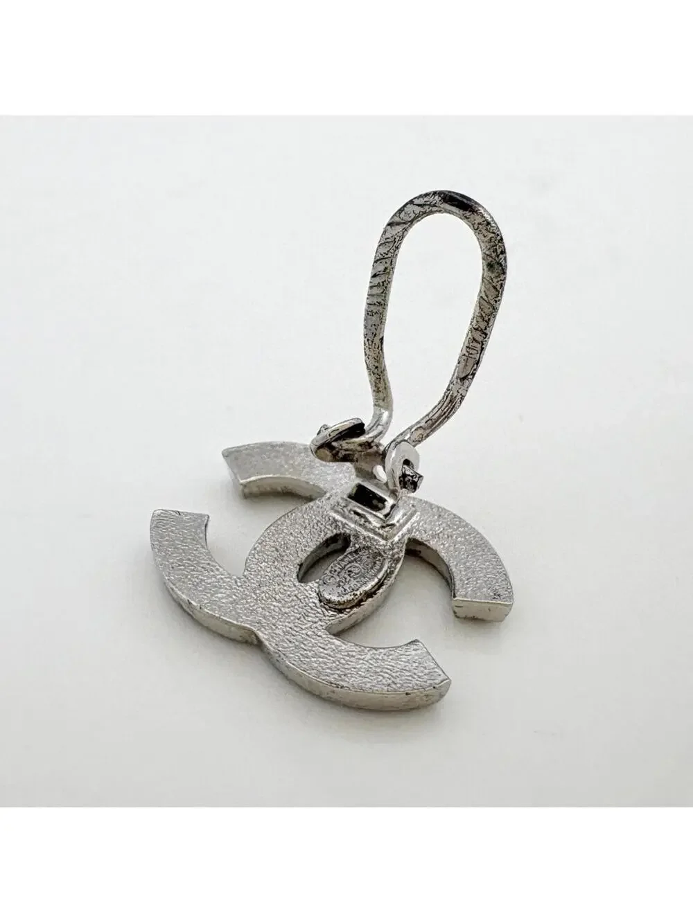 Chanel Cc Logo Clip-On Earrings Silver- #327523C64B